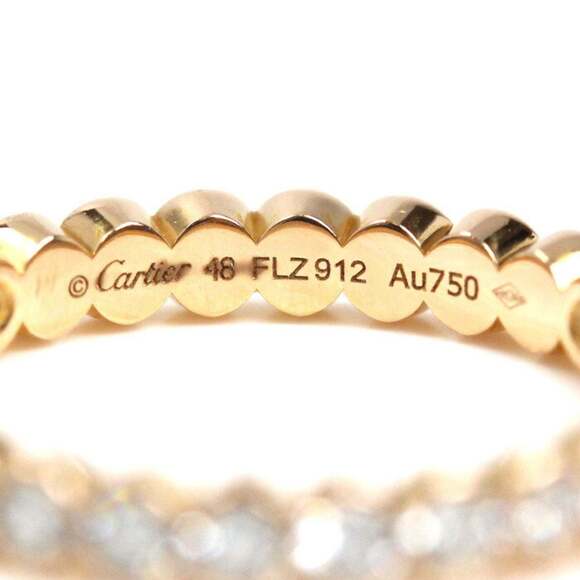 CARTIER 18k Gold Diamond Ring - Picture 5 of 8